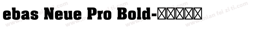 ebas Neue Pro Bold字体转换